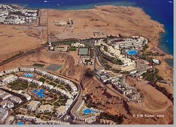 vue aérienne de Charm el Cheikh